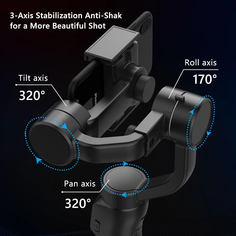 F8 Handheld 3- Estabilizador de Gravação